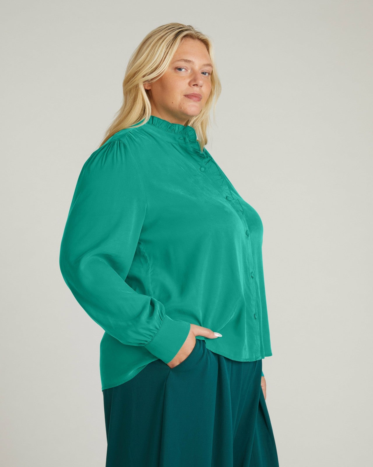 Endora Stretch Cupro Blouse - Universal Standard