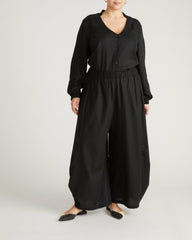 Frances Embroidered Linen Blend Blouse - Universal Standard