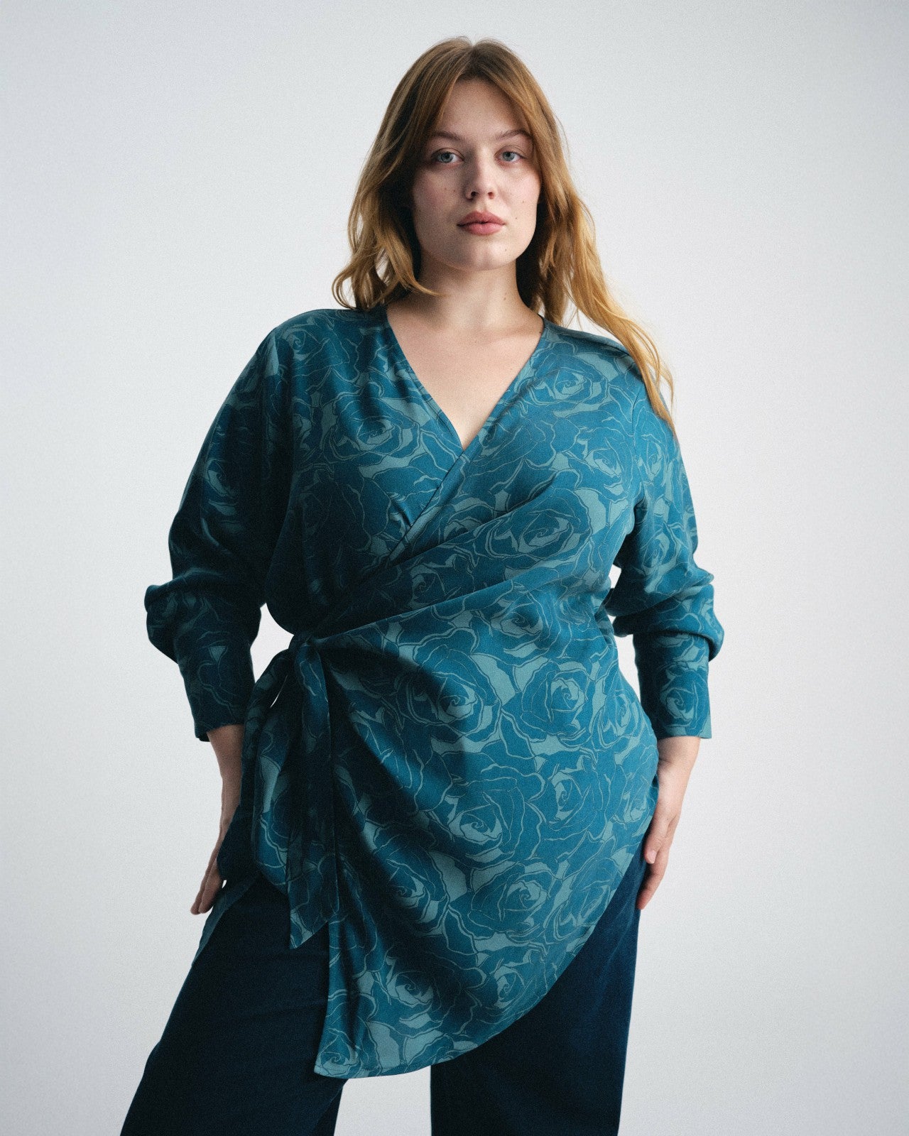 Beacon Stretch Cupro Wrap Shirt - Universal Standard
