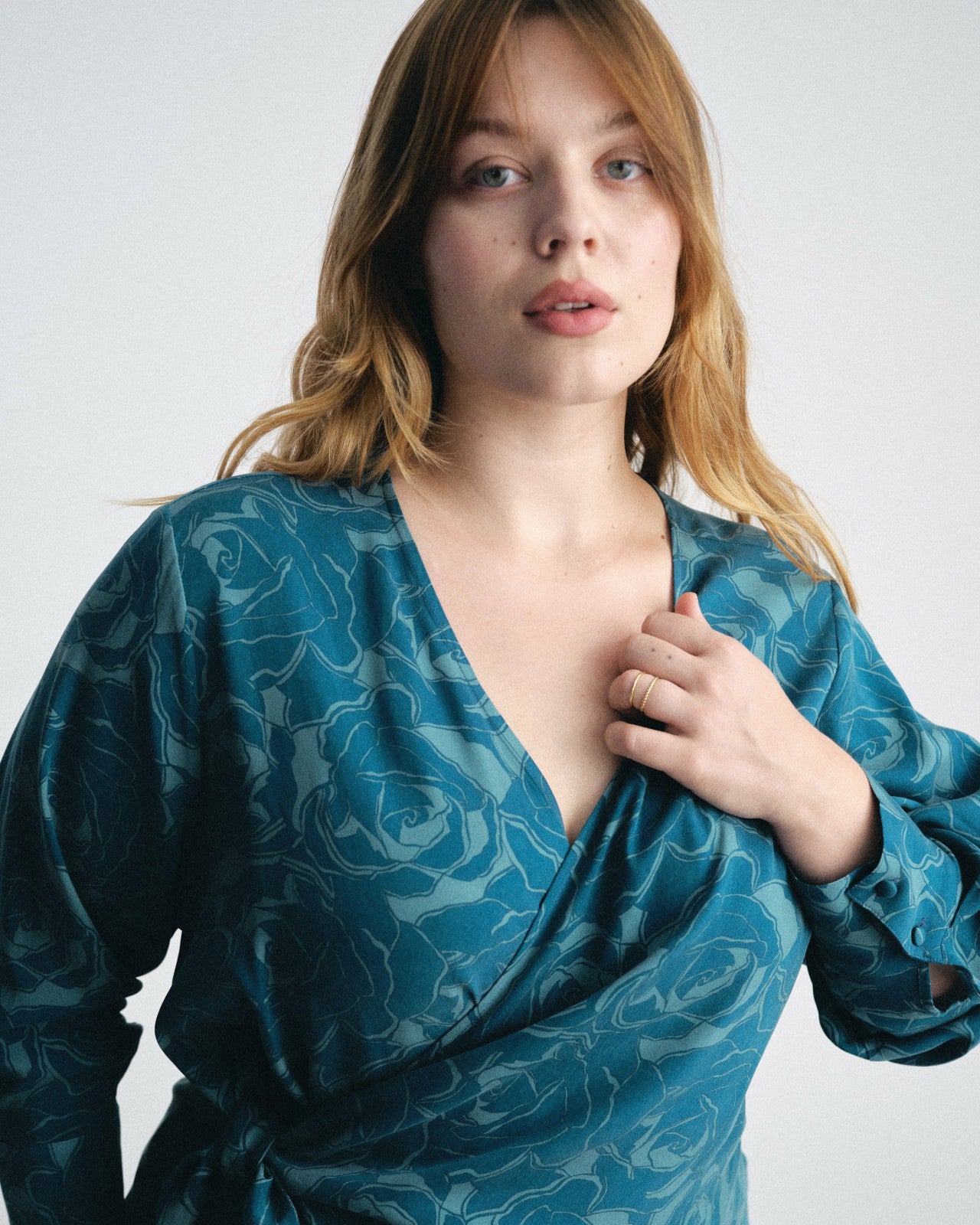 Beacon Stretch Cupro Wrap Shirt - Universal Standard