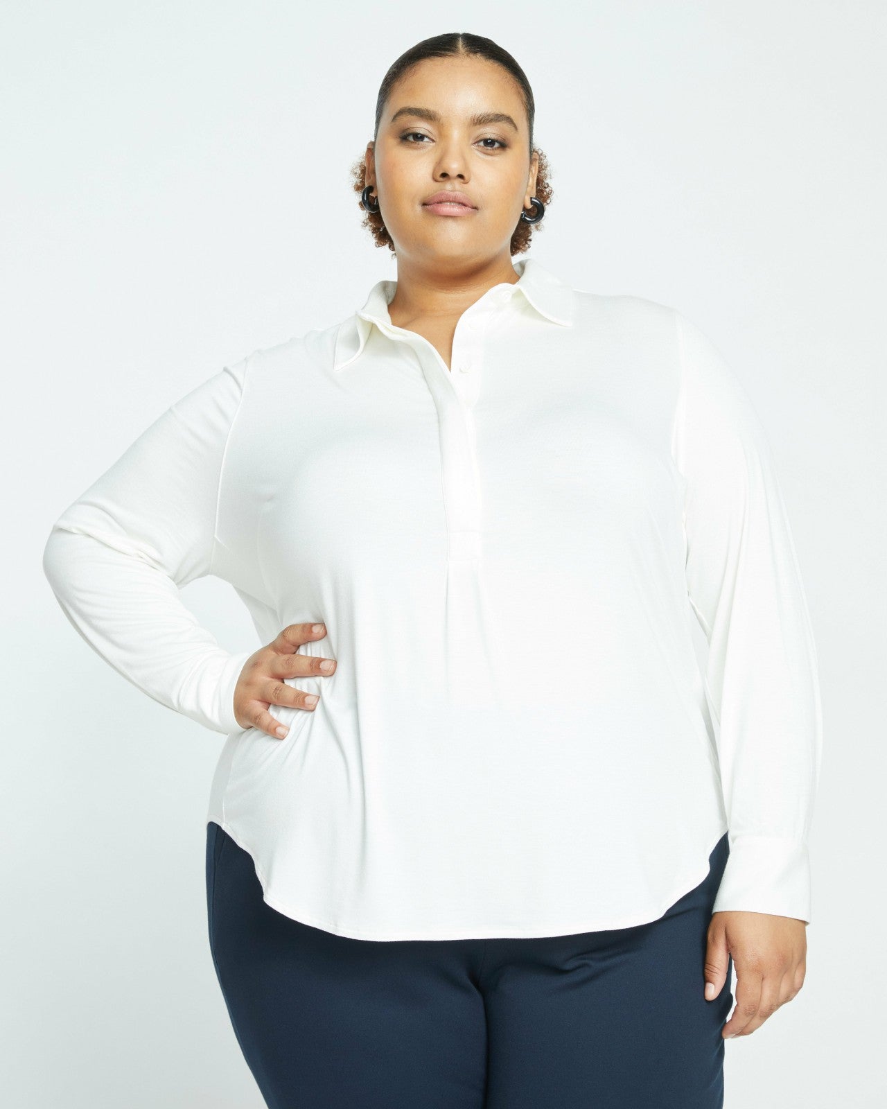 Elbe Popover Liquid Jersey Shirt Classic Fit - Universal Standard