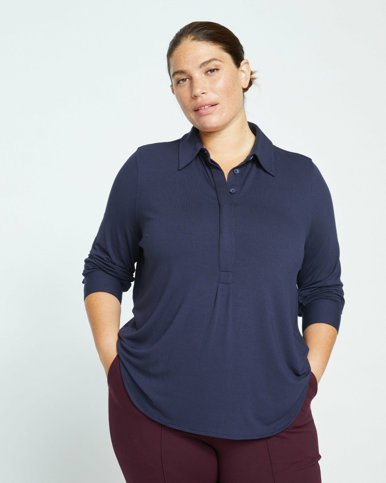 Elbe Popover Liquid Jersey Shirt Classic Fit - Universal Standard