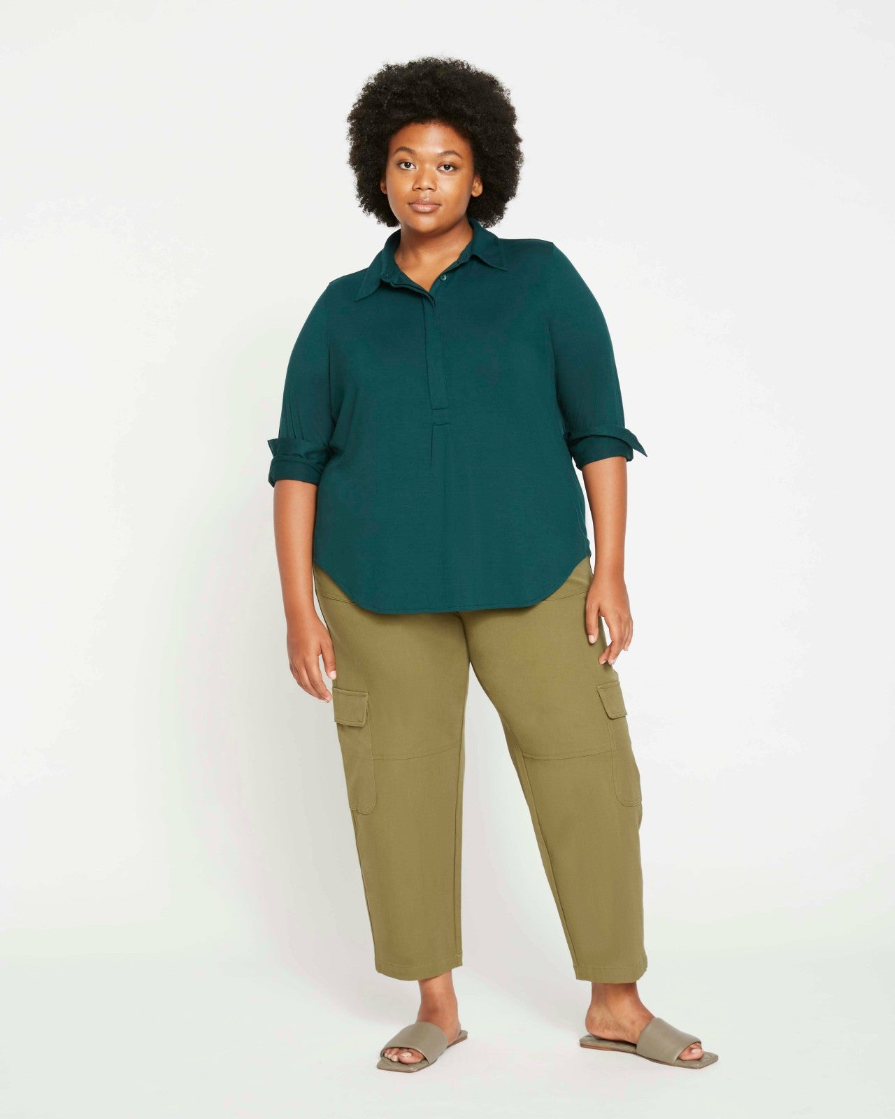 Elbe Popover Liquid Jersey Shirt Classic Fit - Universal Standard