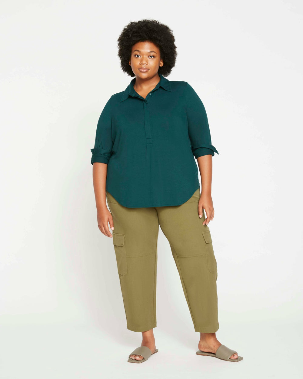 Elbe Popover Liquid Jersey Shirt Classic Fit - Universal Standard