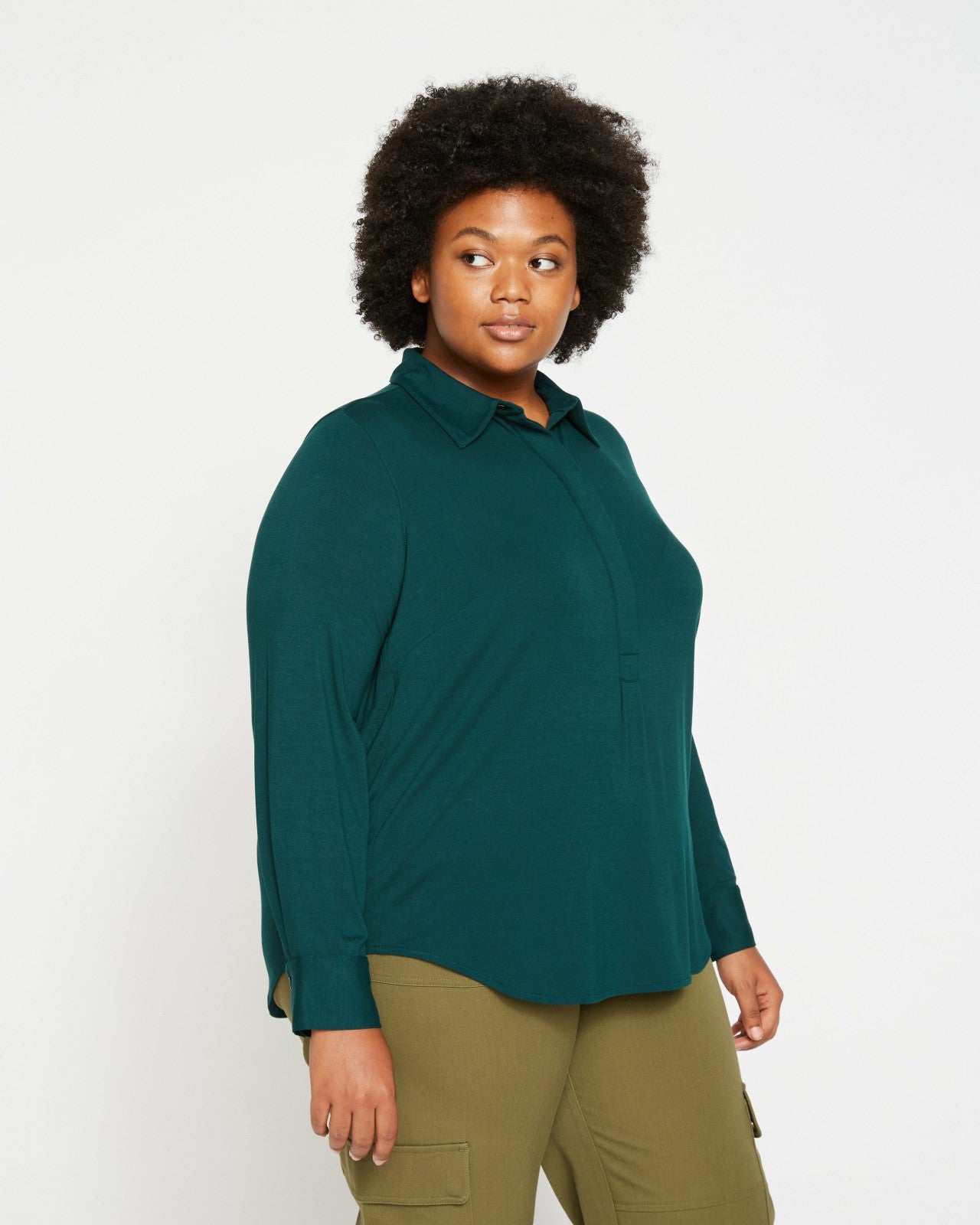 Elbe Popover Liquid Jersey Shirt Classic Fit - Universal Standard