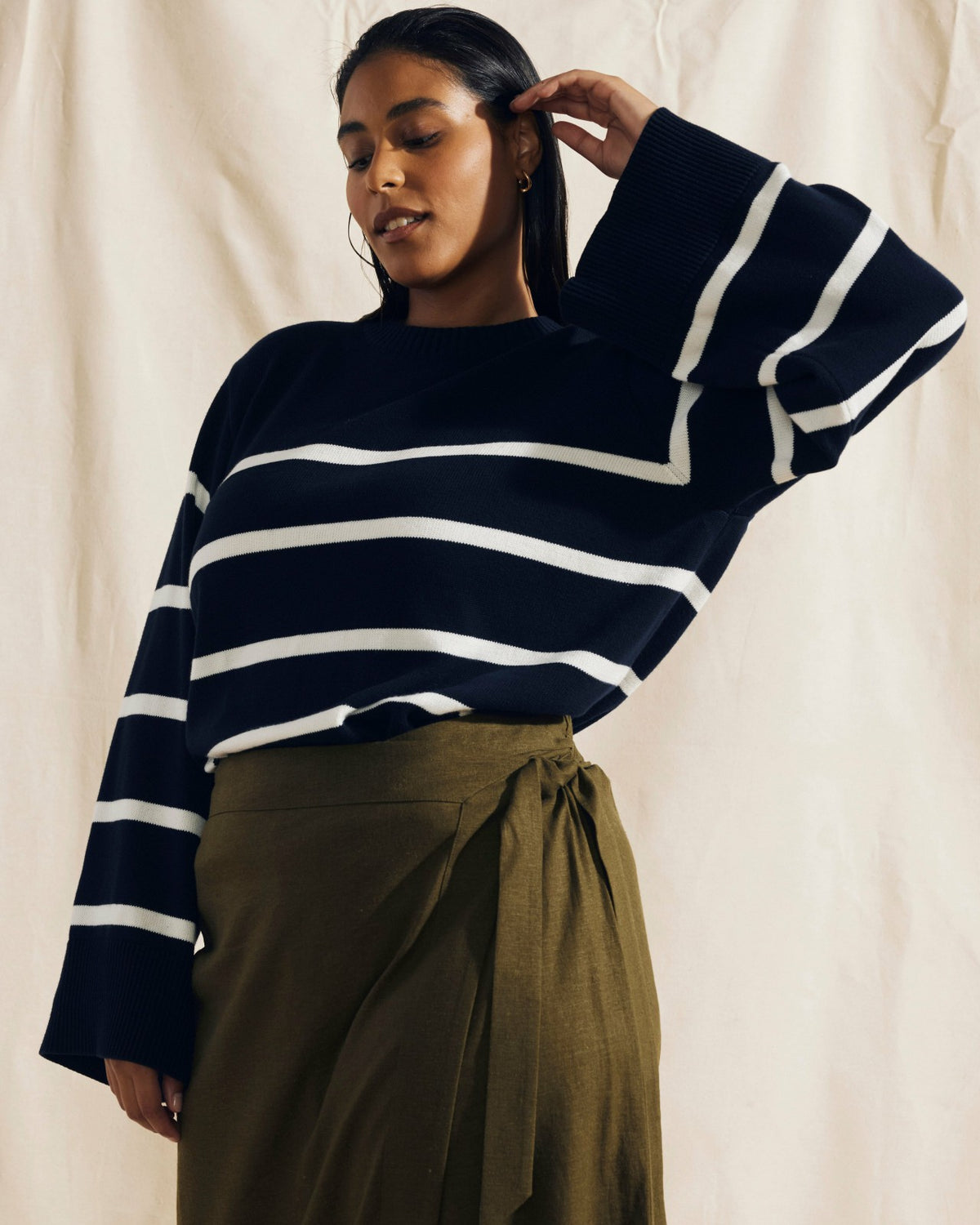 Bardot Wide Sleeve Cotton Sweater - Universal Standard
