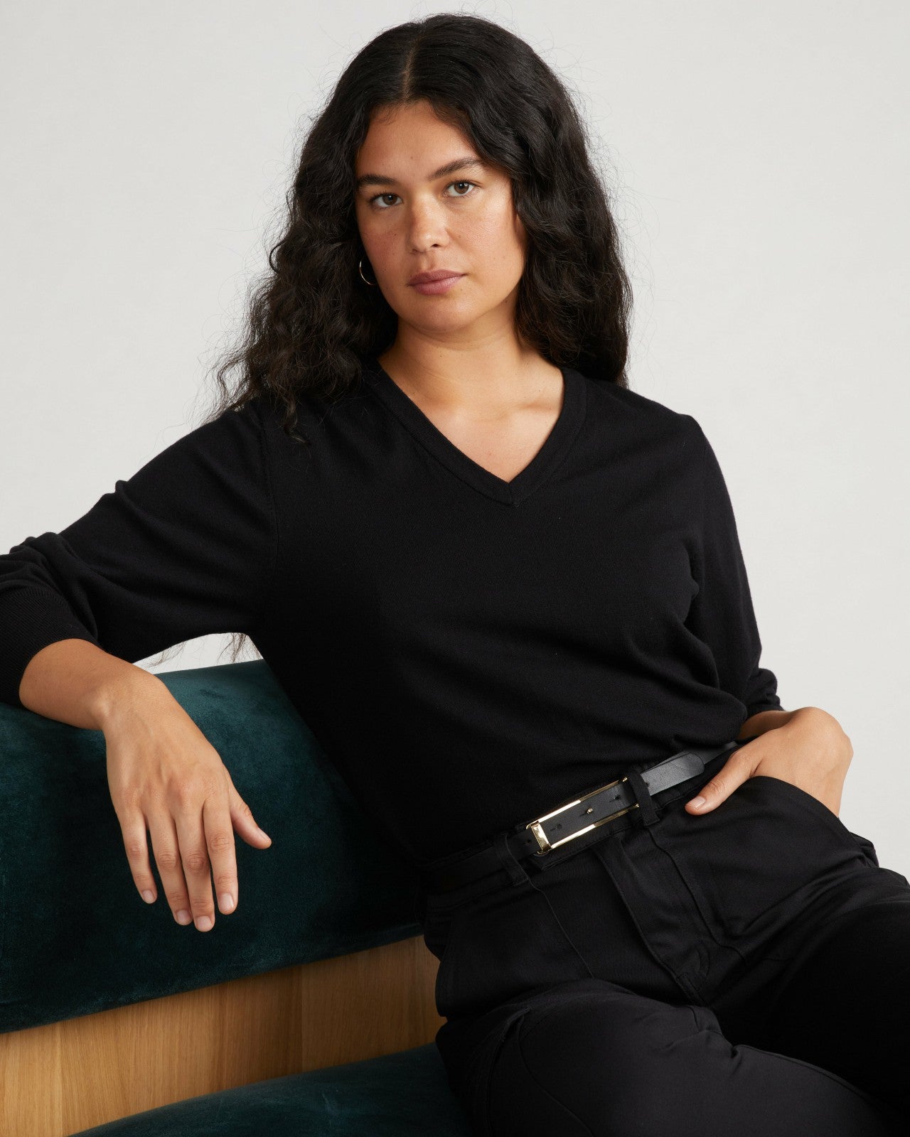 Savvy Fine Knit V Sweater - Universal Standard