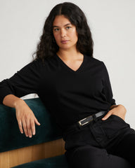 Savvy Fine Knit V Sweater - Universal Standard