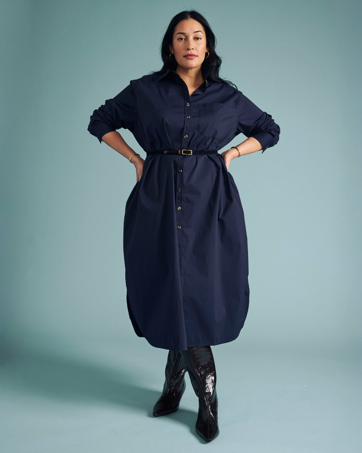 Odeon Stretch Poplin Shirtdress - Universal Standard