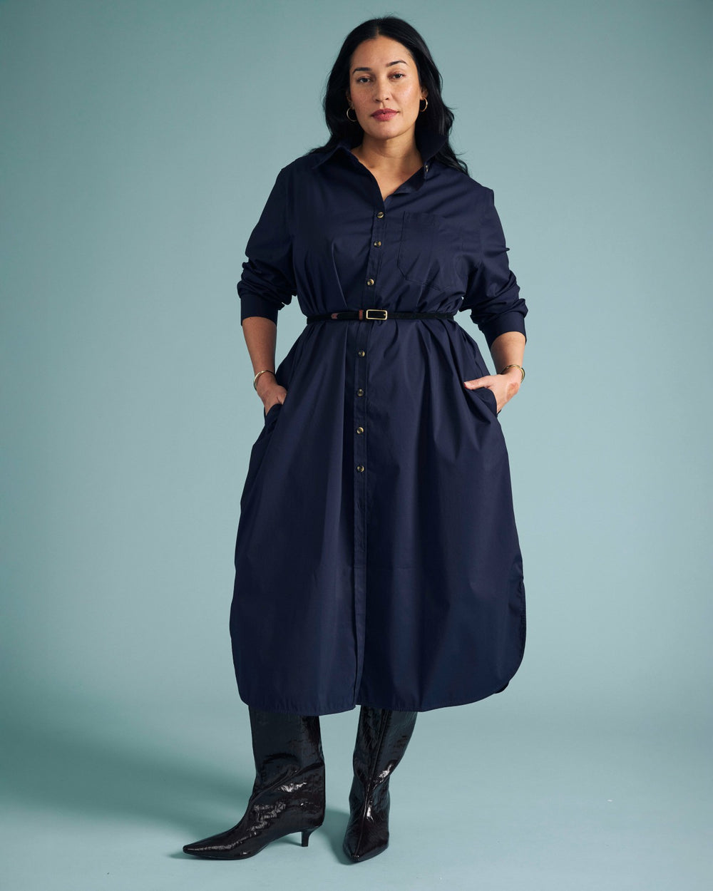 Odeon Stretch Poplin Shirtdress - Universal Standard