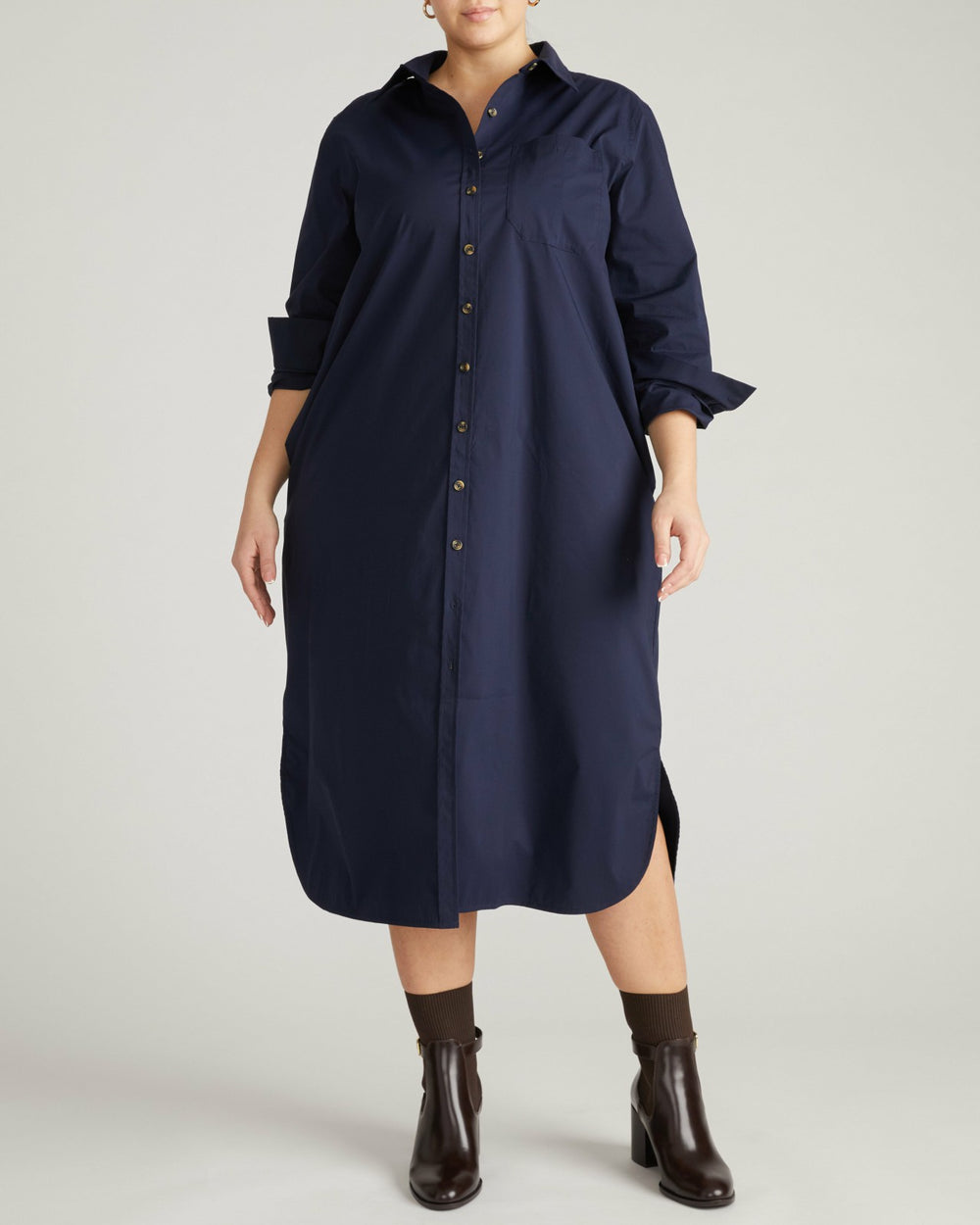 Odeon Stretch Poplin Shirtdress - Universal Standard