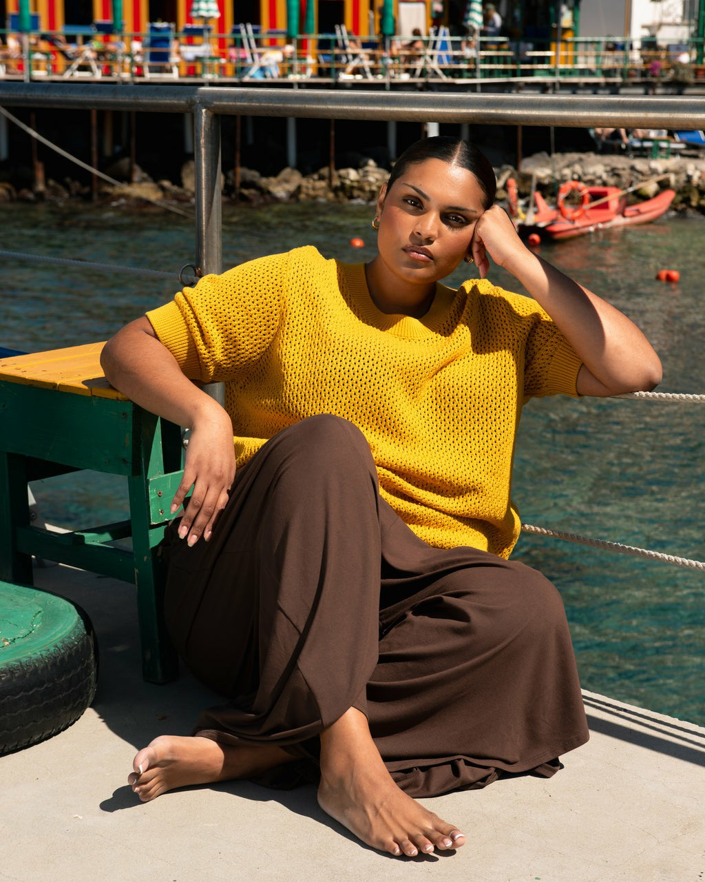 Rosie Pointelle Sweater Top - Universal Standard