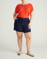 Helena Divine Jersey Gathered Tee - Universal Standard