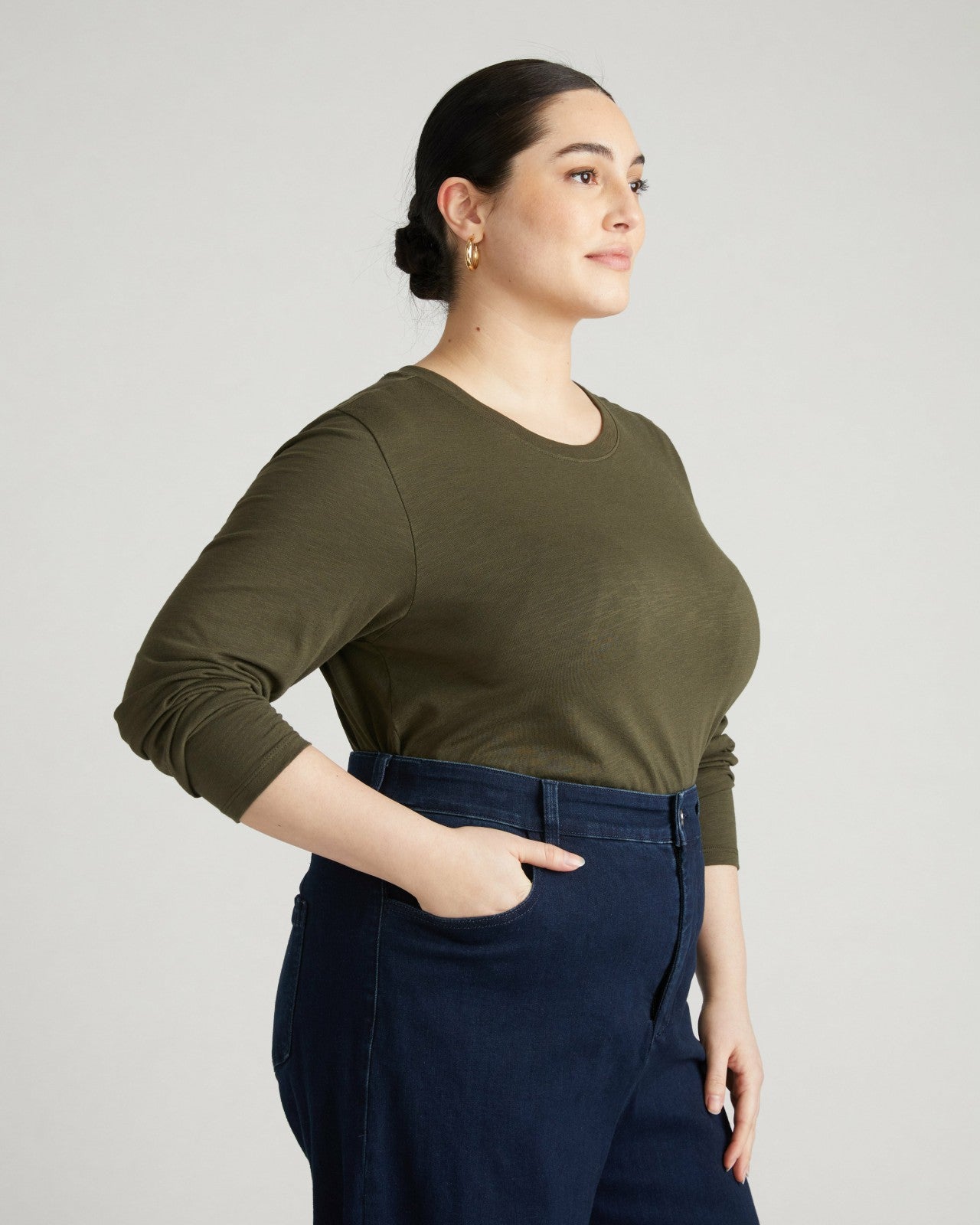Light-As-Air Long Sleeve Crew Neck Tee - Universal Standard