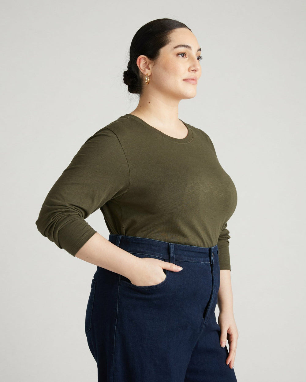 Light-As-Air Long Sleeve Crew Neck Tee - Universal Standard