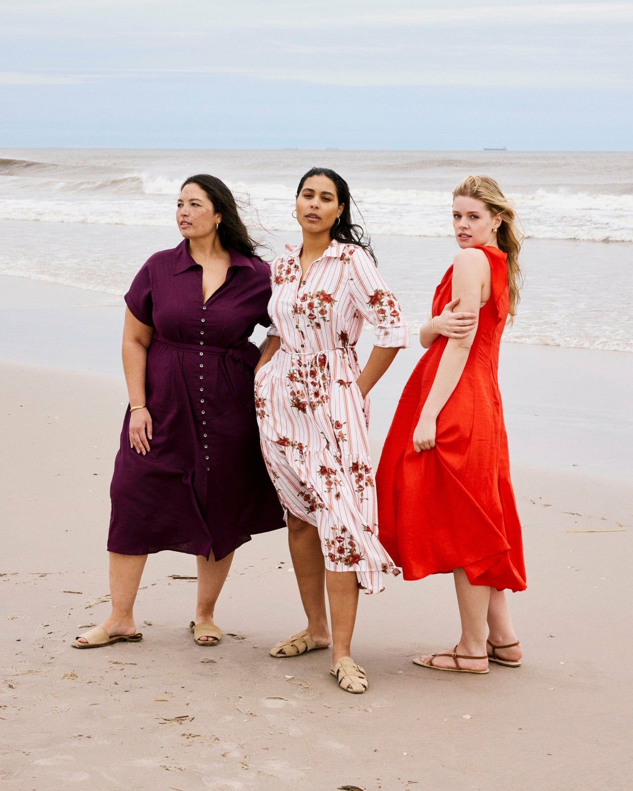 Sandy Stretch Linen Blend Shirtdress - Universal Standard