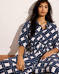 Paros Drawstring Linen Blend Shirtdress - Universal Standard