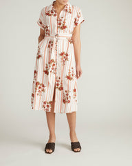 Sandy Stretch Linen Blend Shirtdress - Universal Standard