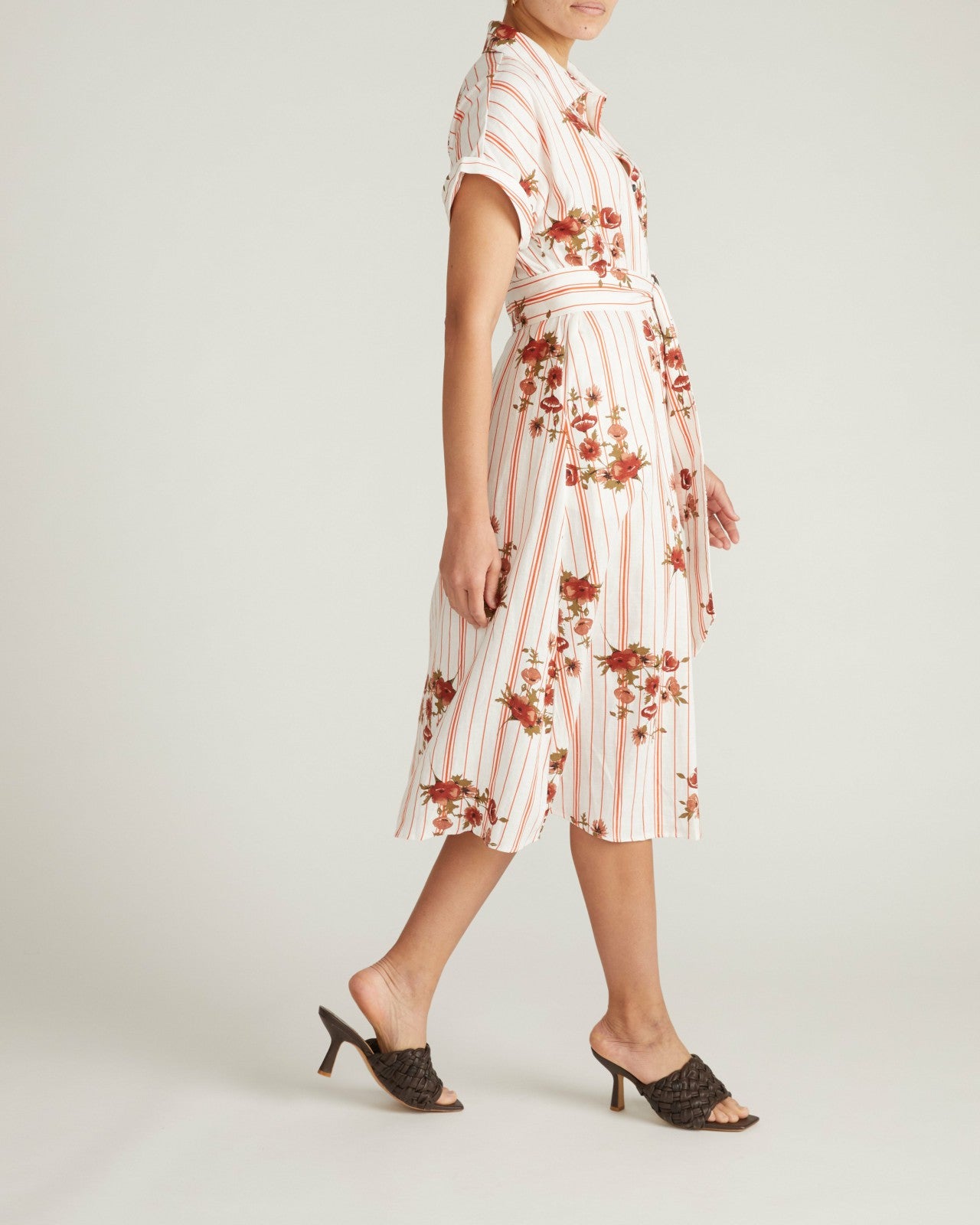 Sandy Stretch Linen Blend Shirtdress - Universal Standard