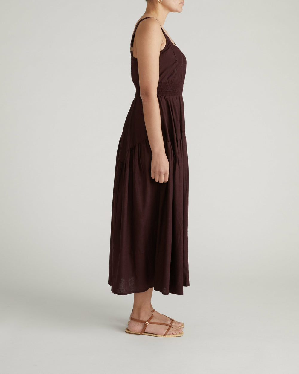 Ruby Smocked Linen Blend Sundress - Universal Standard