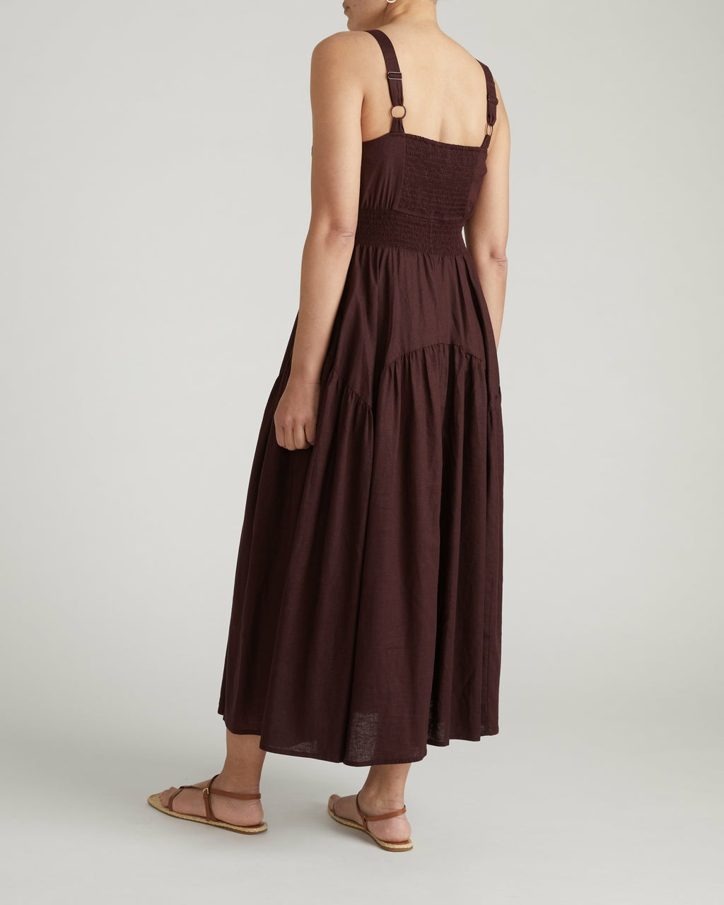 Ruby Smocked Linen Blend Sundress - Universal Standard