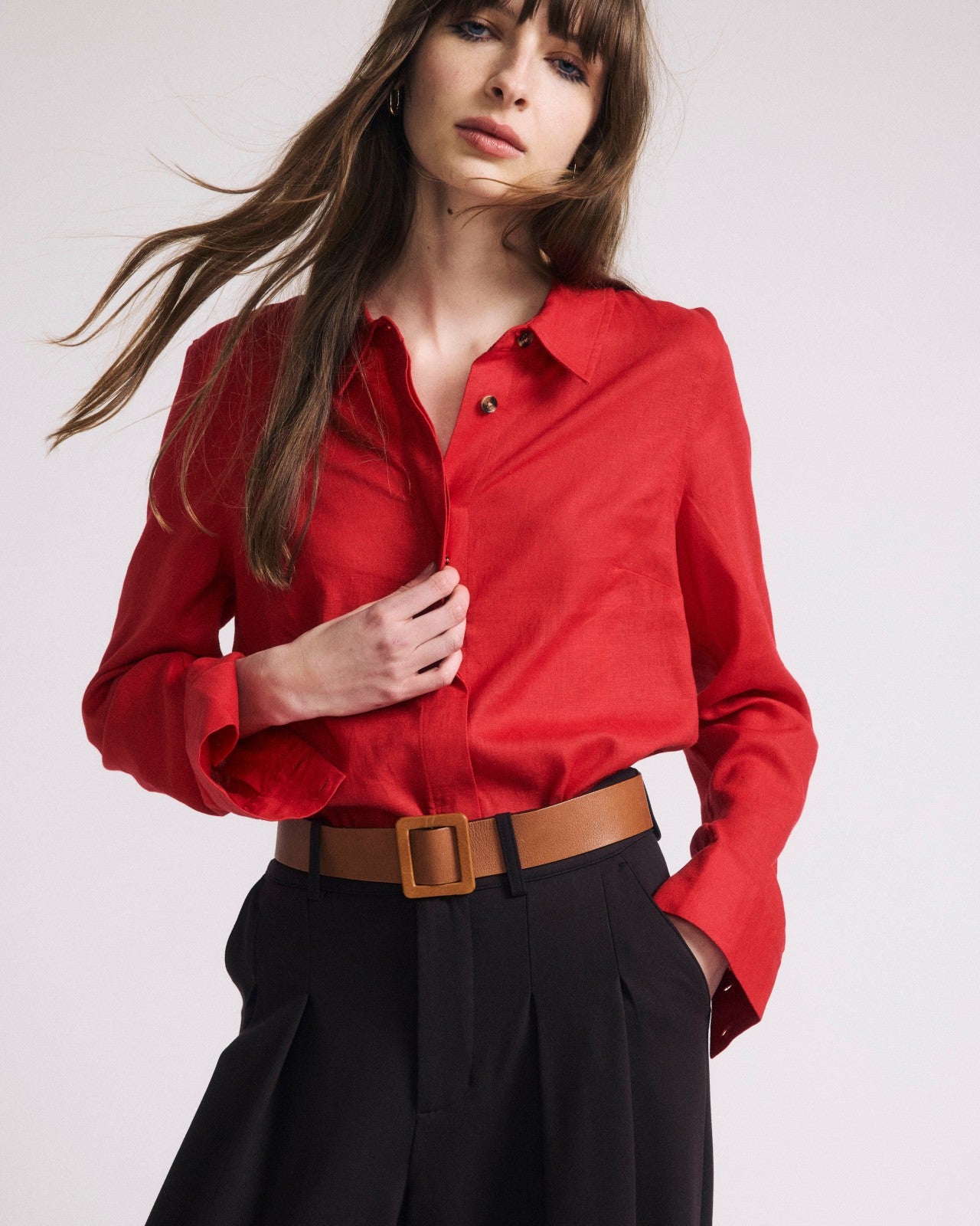 Elbe Stretch Linen Blend Shirt - Universal Standard