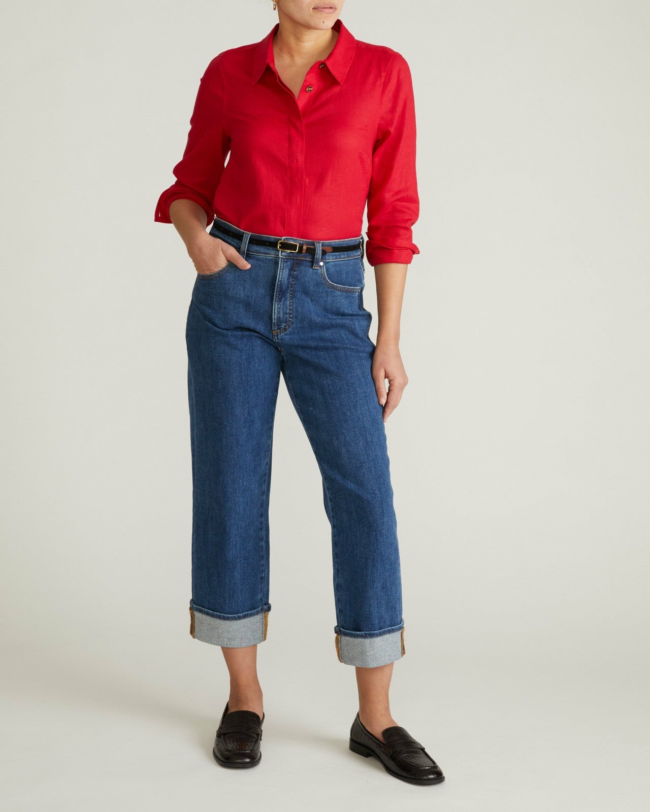 Elbe Stretch Linen Blend Shirt - Universal Standard