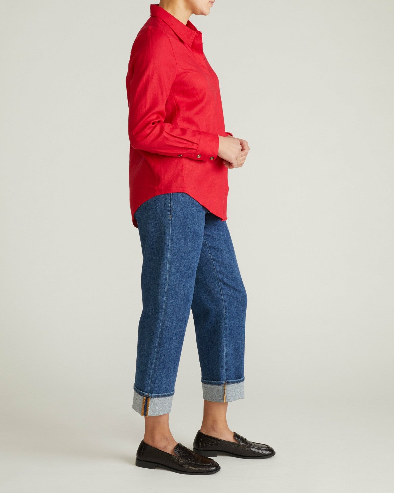 Elbe Stretch Linen Blend Shirt - Universal Standard