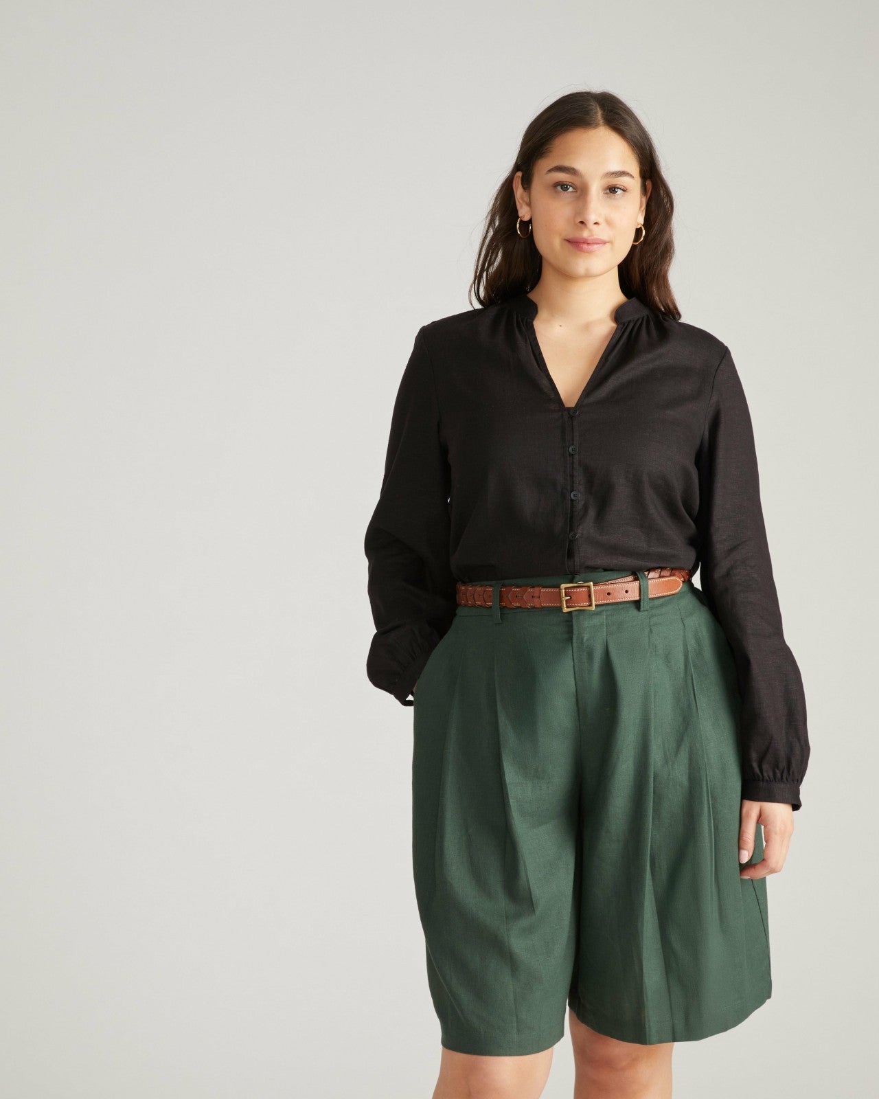 Avalon Linen Blend Blouse - Universal Standard