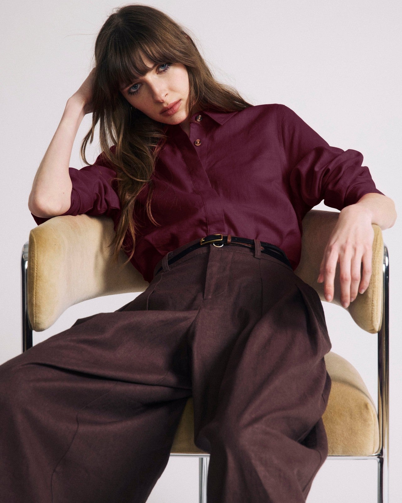 Elbe Popover Stretch Linen Blend Shirt - Universal Standard