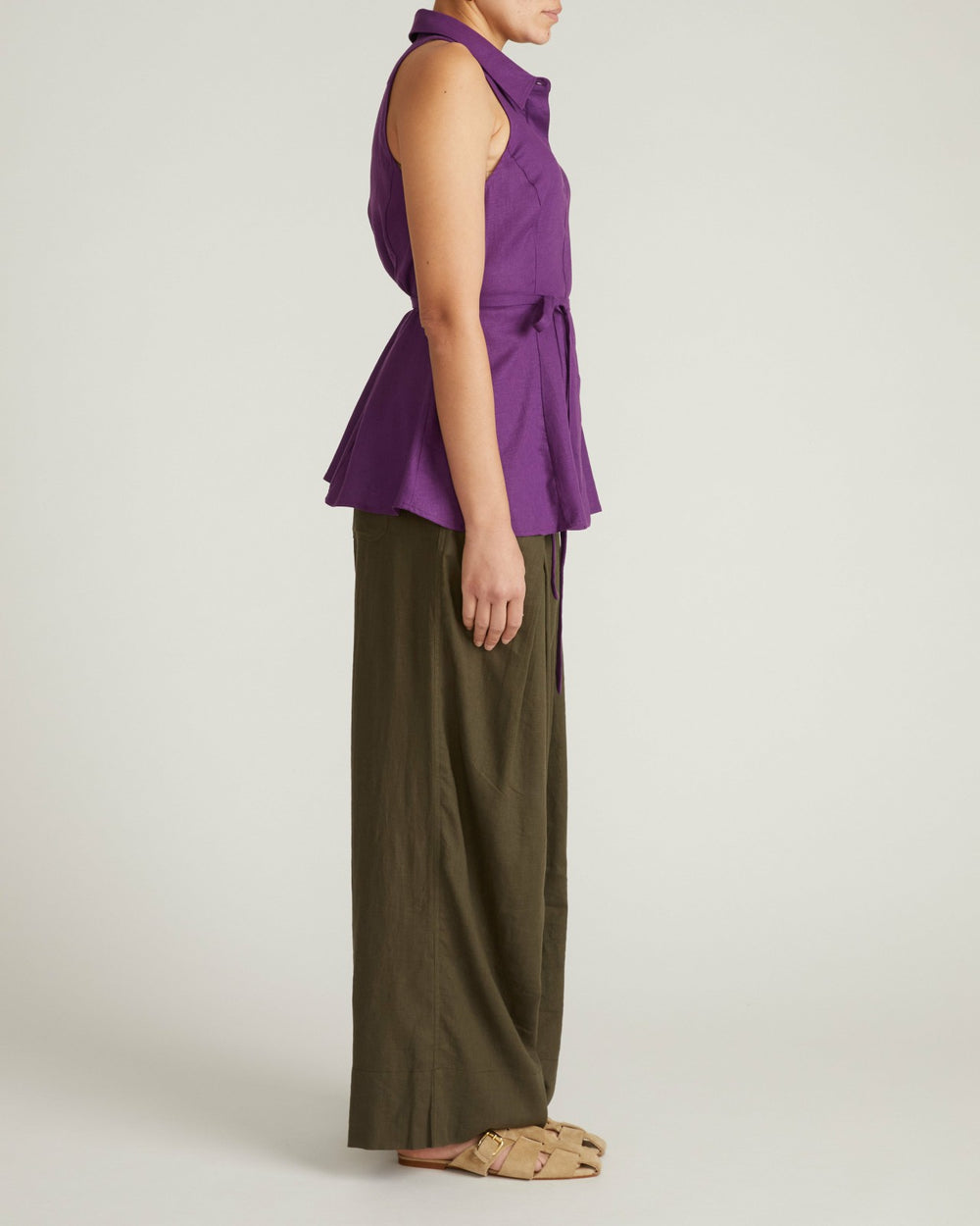 Adelaide Sleeveless Linen Blend Shirt - Universal Standard
