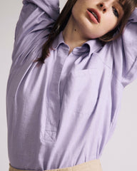 Elbe Popover Stretch Linen Blend Shirt - Universal Standard