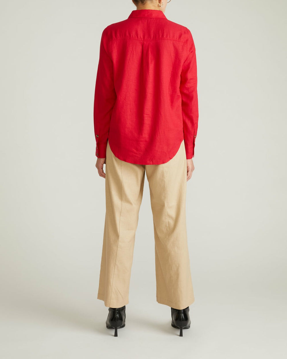 Elbe Popover Stretch Linen Blend Shirt - Universal Standard
