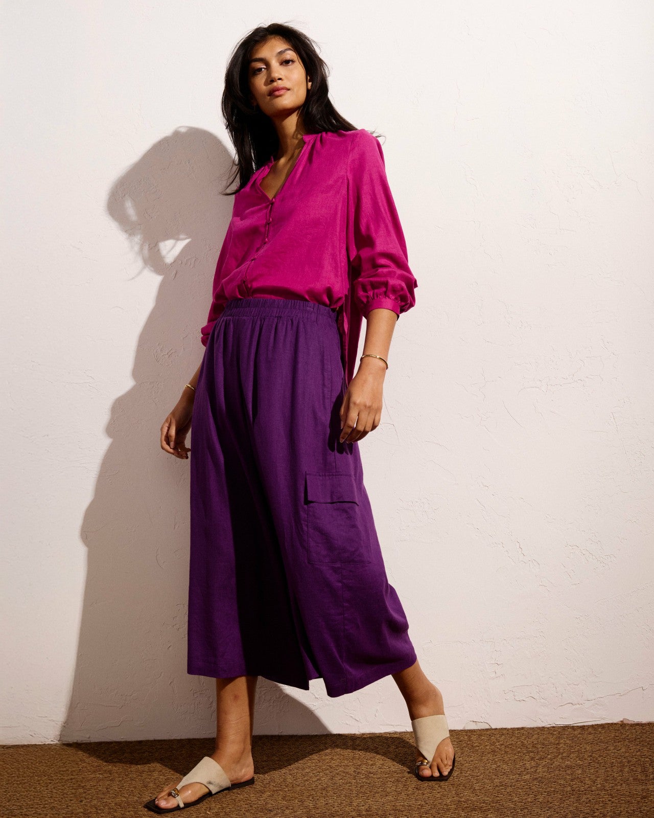 Palazzo Cargo Linen Blend Pant - Universal Standard