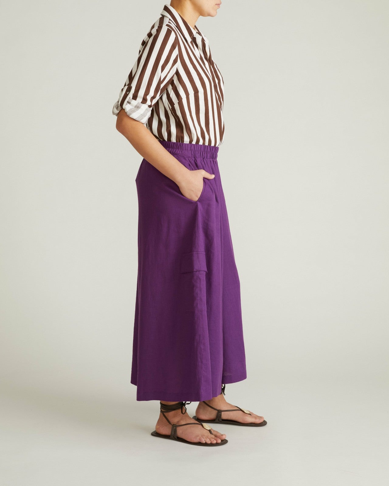Palazzo Cargo Linen Blend Pant - Universal Standard