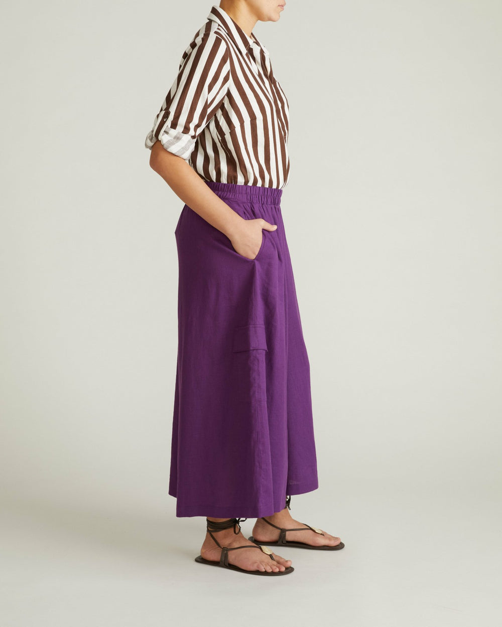 Palazzo Cargo Linen Blend Pant - Universal Standard