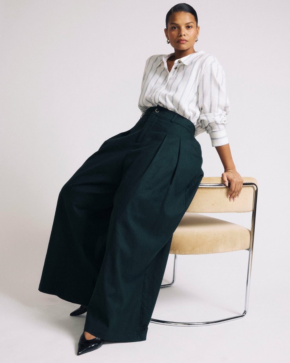 Palais Stretch Linen Blend Wide Leg Pant - Universal Standard
