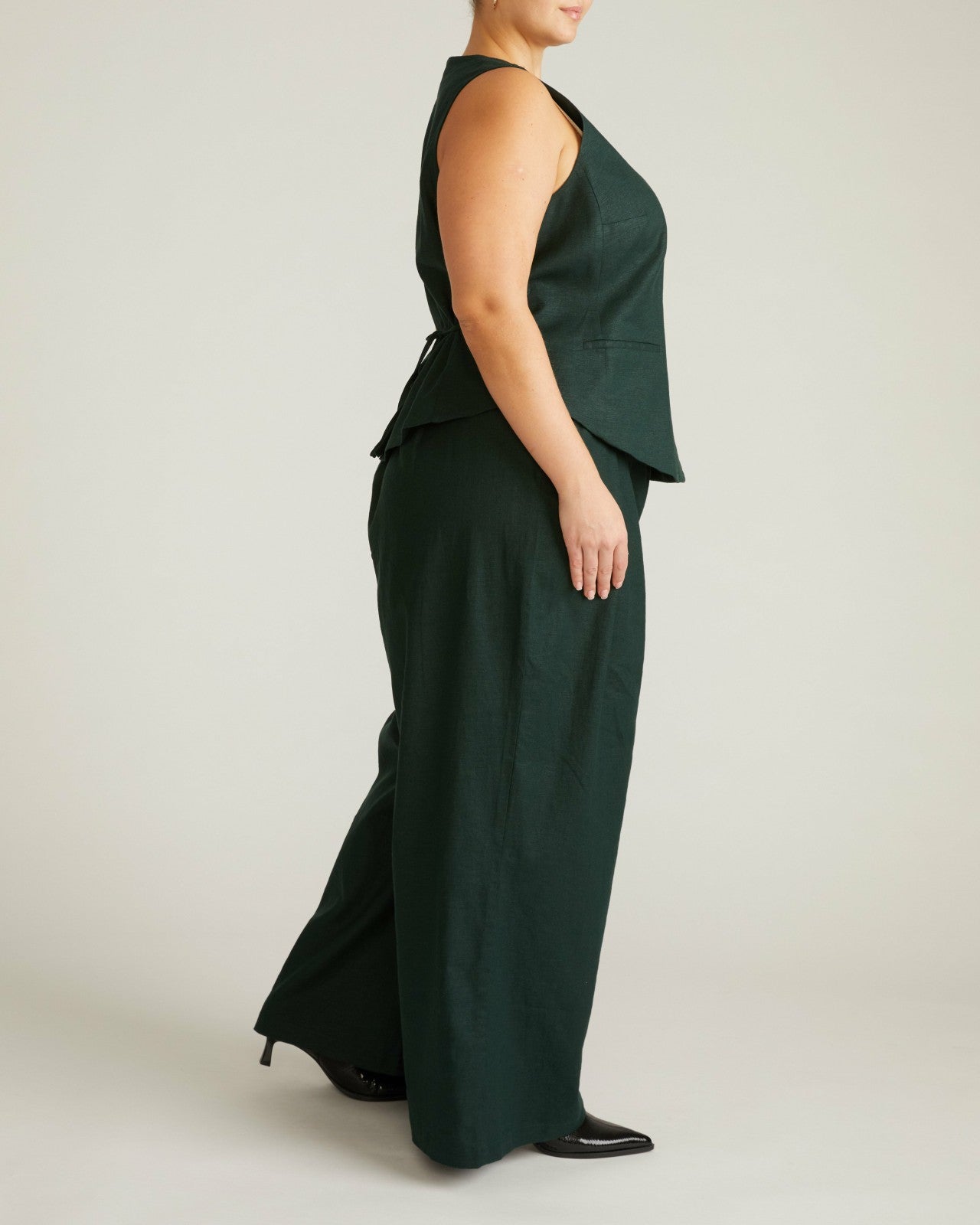 Palais Stretch Linen Blend Wide Leg Pant - Universal Standard