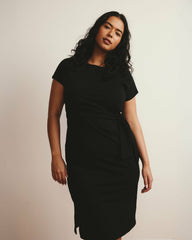 Crescent Breton Stripe Knot Dress - Universal Standard