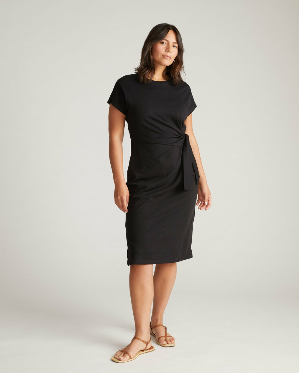 Crescent Breton Stripe Knot Dress - Universal Standard