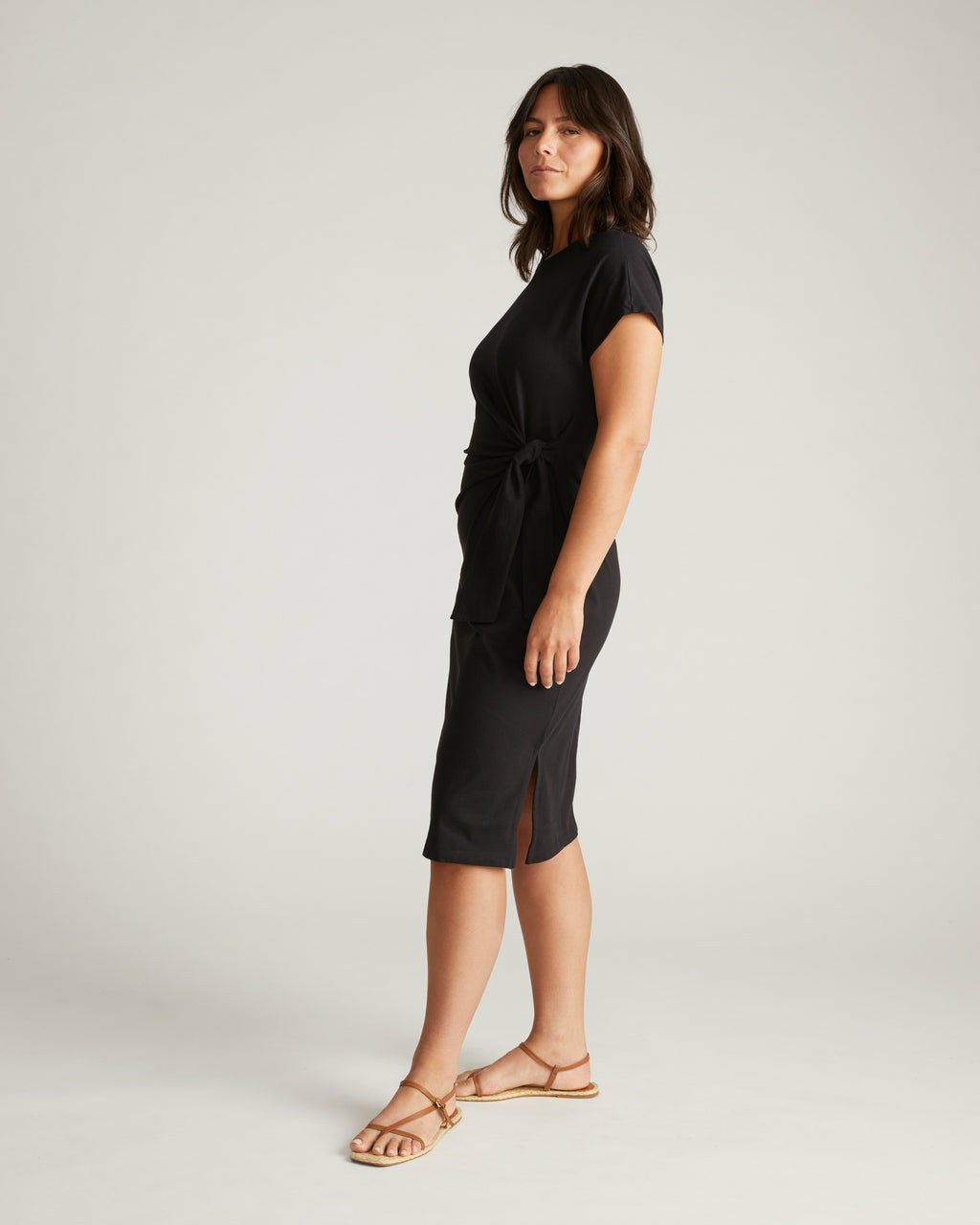 Crescent Breton Stripe Knot Dress - Universal Standard