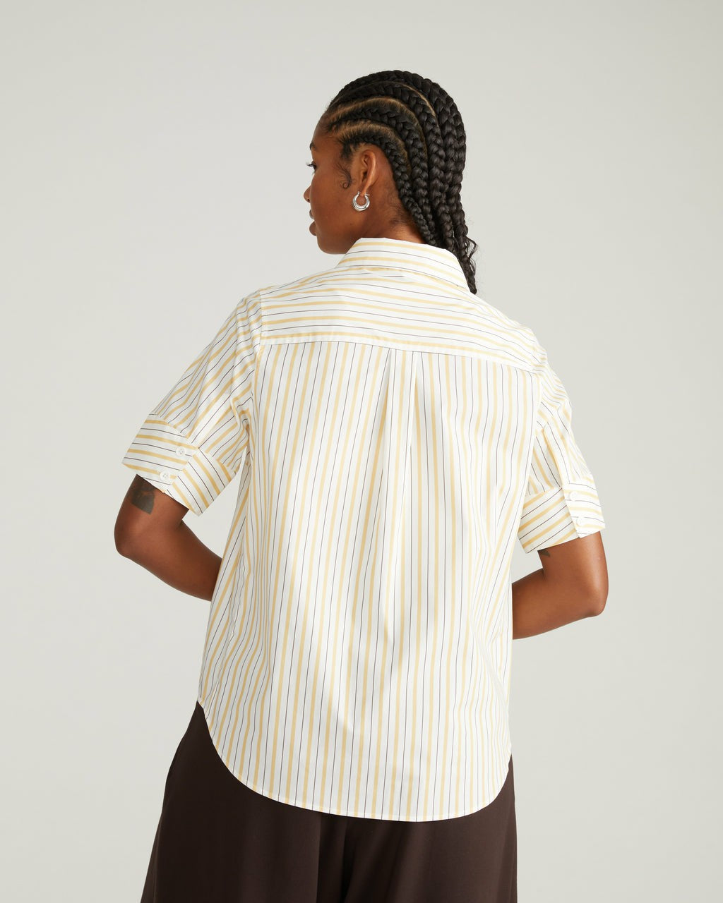 Elbe Stretch Poplin Short Sleeve Shirt - Universal Standard