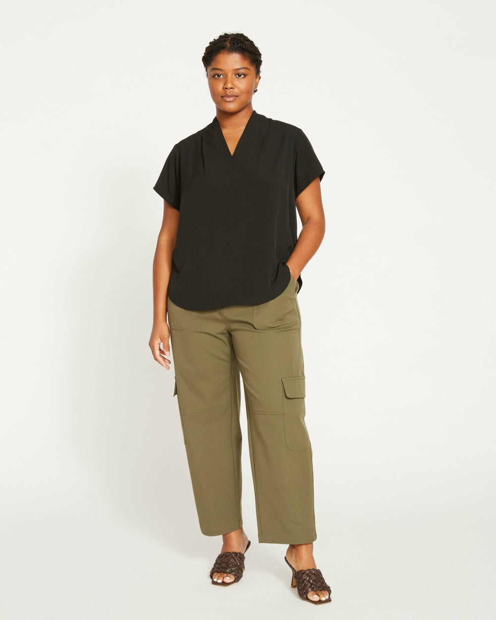 Karlee Stretch Cotton Twill Cargo Pants - Universal Standard