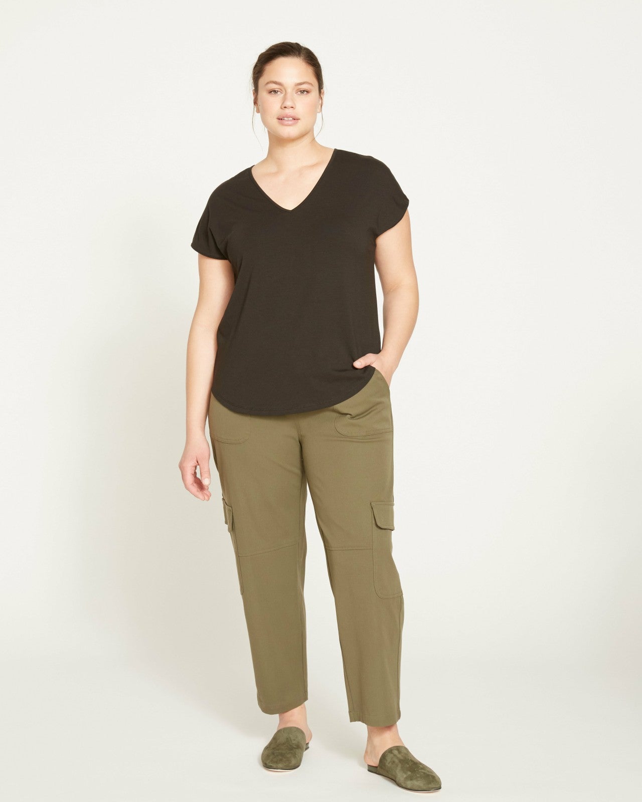 Karlee Stretch Cotton Twill Cargo Pants - Universal Standard