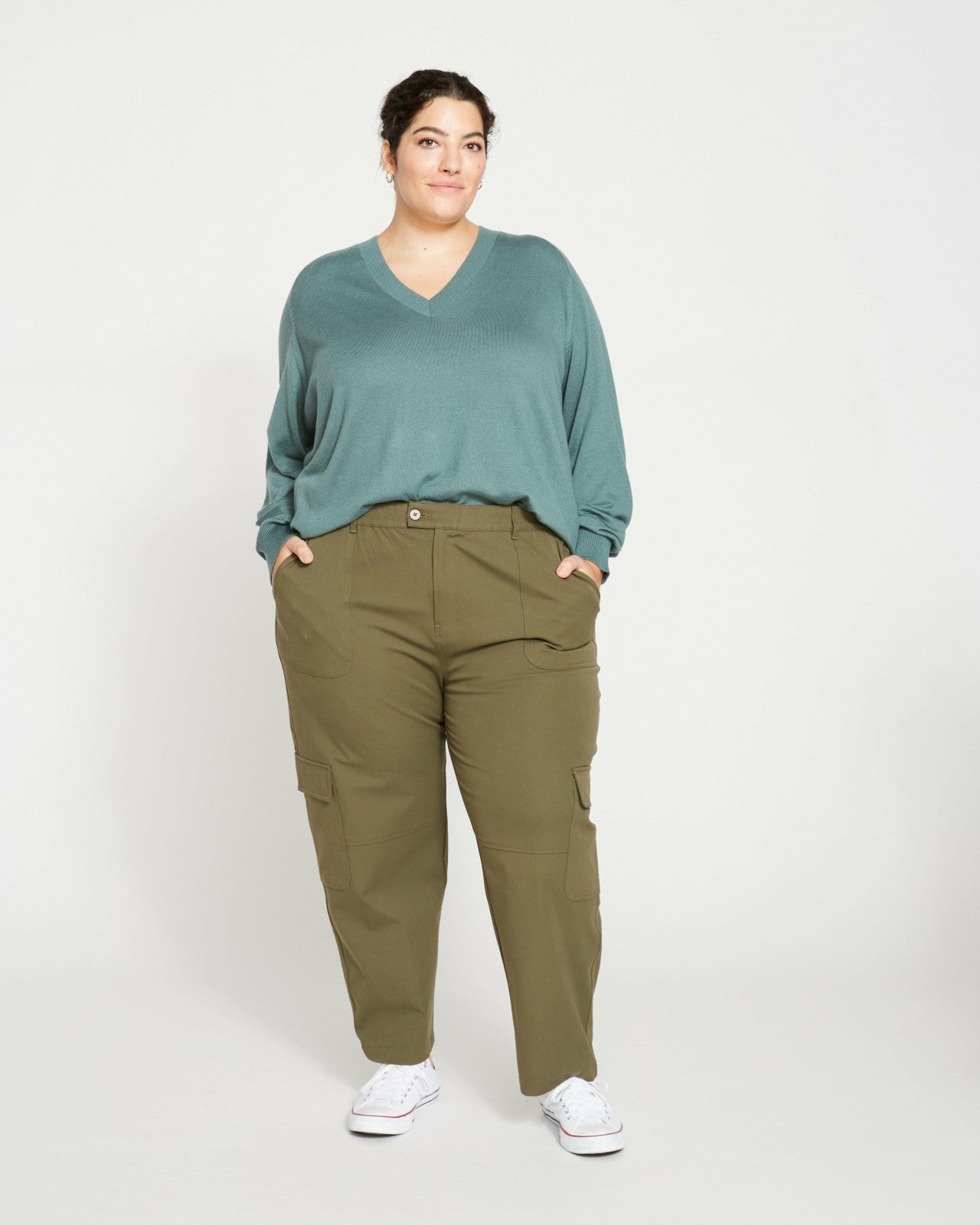 Karlee Stretch Cotton Twill Cargo Pants - Universal Standard