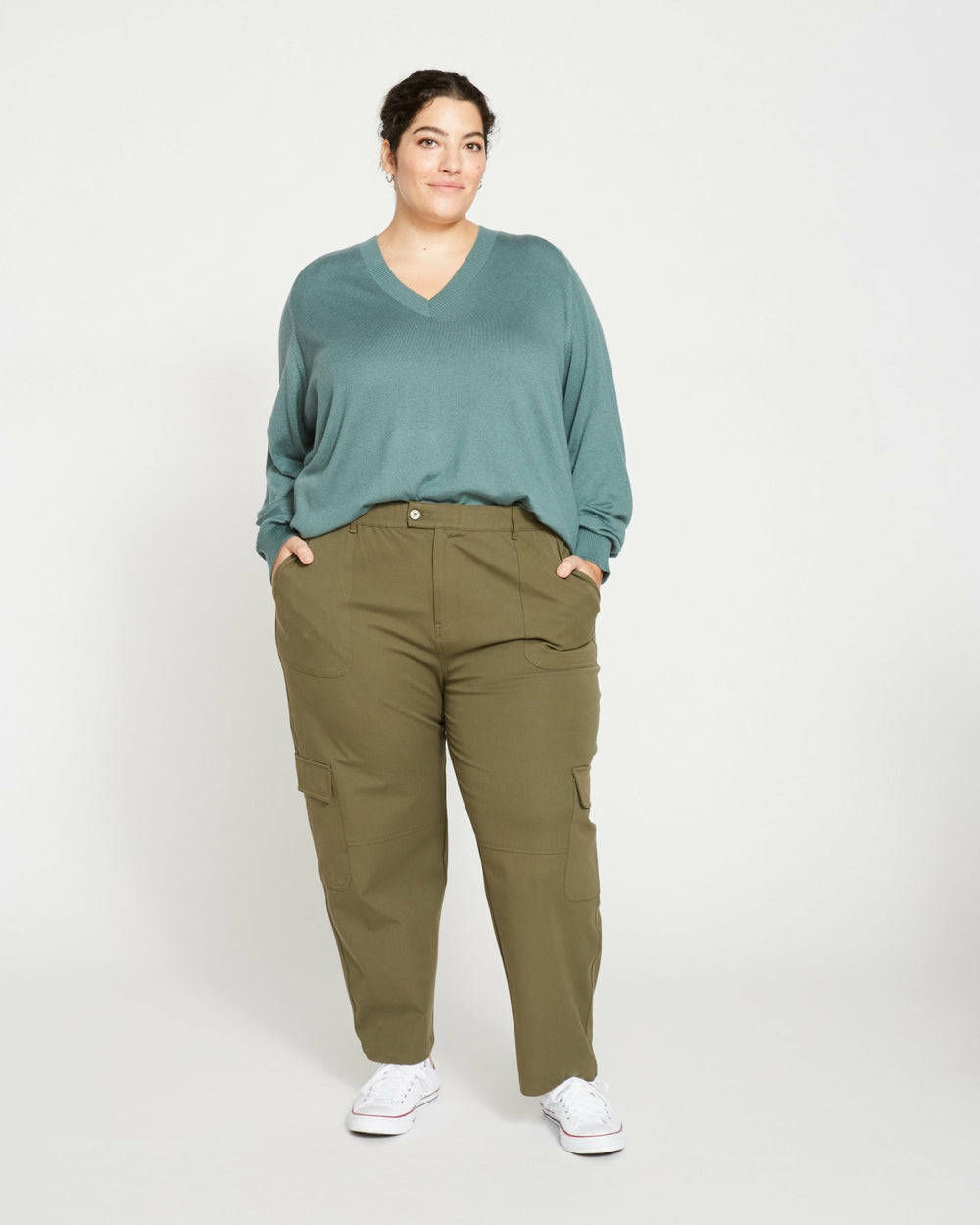Karlee Stretch Cotton Twill Cargo Pants - Universal Standard