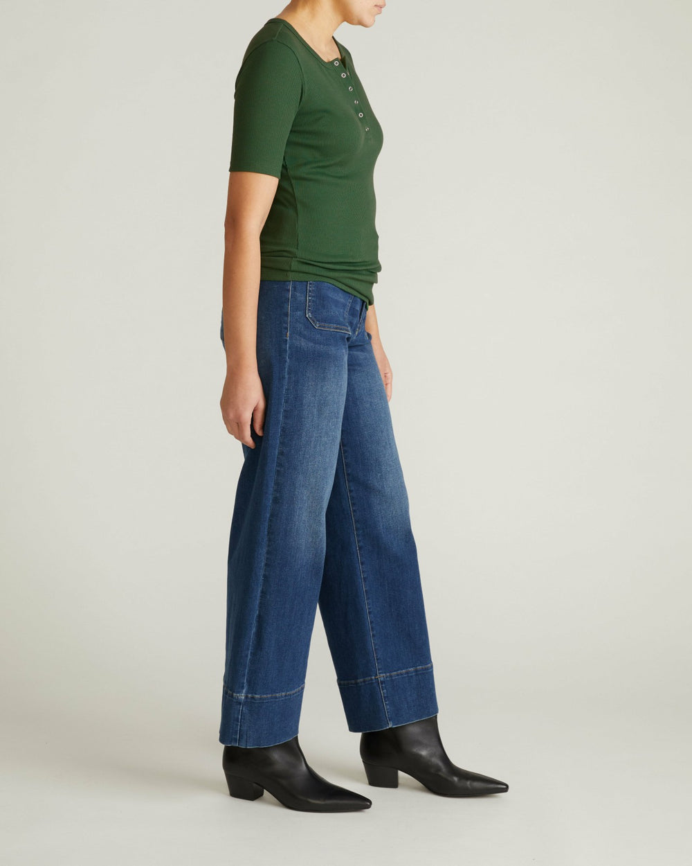 Henley Short Sleeve Ribbed Tee - Universal Standard