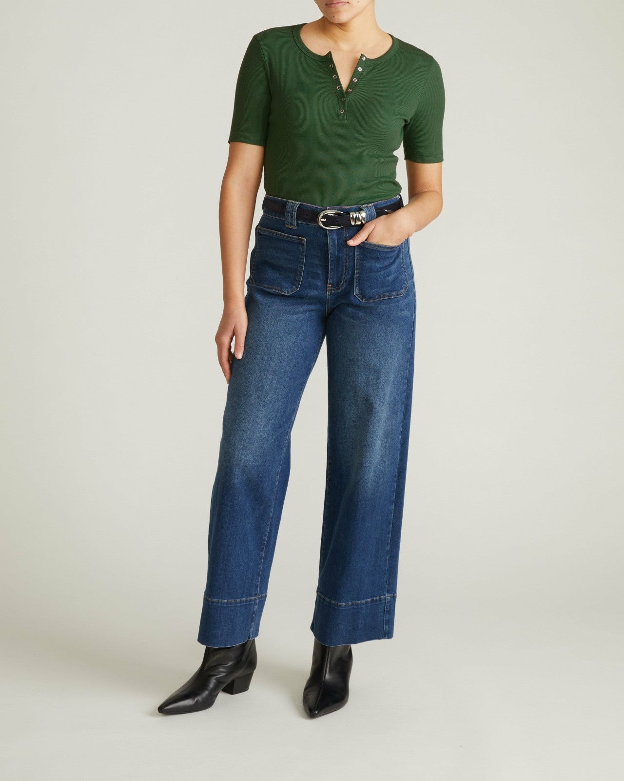 Henley Short Sleeve Ribbed Tee - Universal Standard