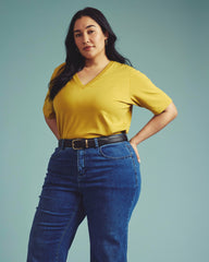Maia Stovepipe Sleeve V Neck Tee - Universal Standard