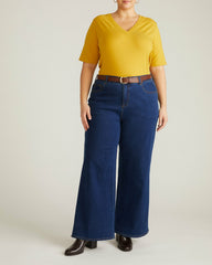 Maia Stovepipe Sleeve V Neck Tee - Universal Standard